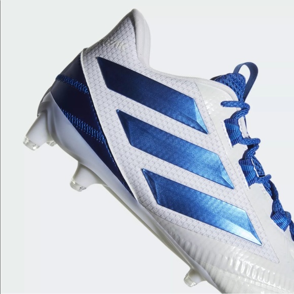 Adidas Freak Carbon Low Football Cleats White/Royal Blue F97398 Mens 18 NEW - Picture 3 of 9